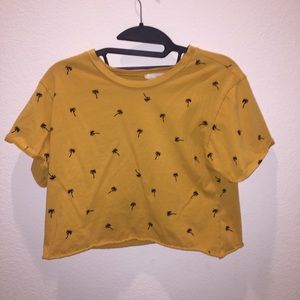French Pastry Palm Tree Crop Top